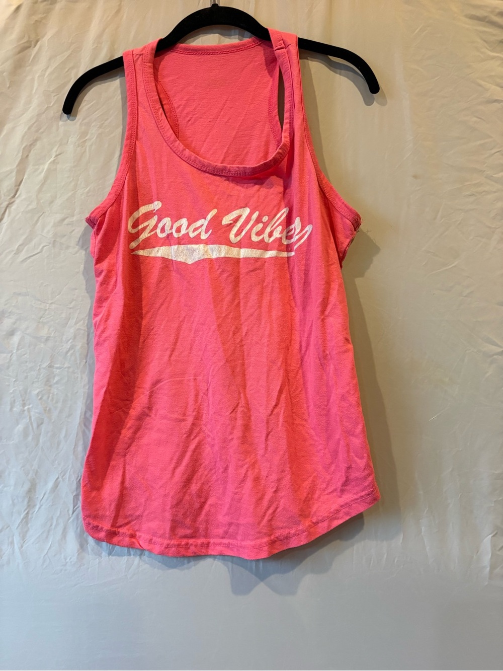 Good Vibes Pink Graphic Tank Top